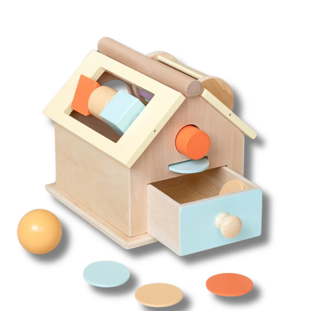 4 in 1 Wooden Montessori Toy House