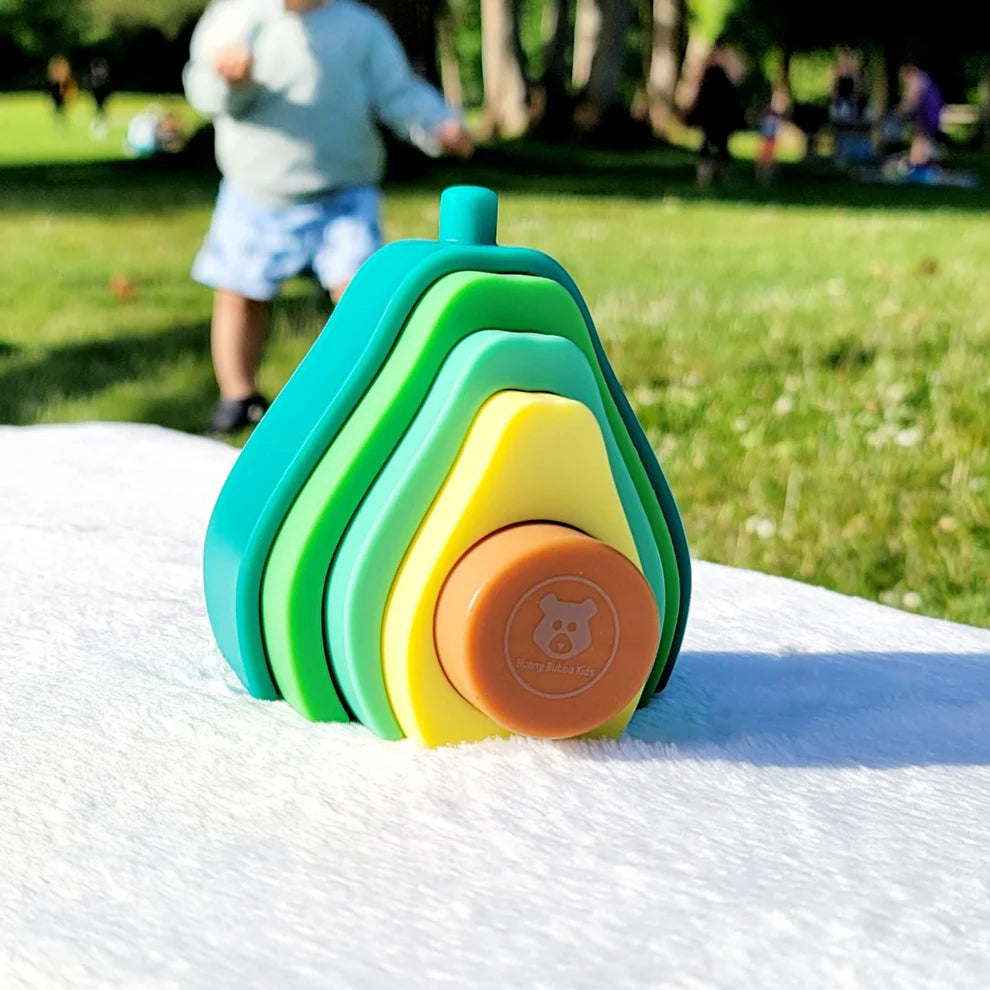 Silicone Avocado Stacking Toy