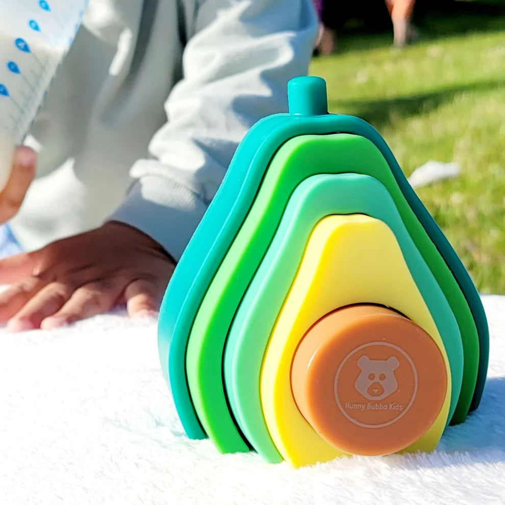 Silicone Avocado Stacking Toy