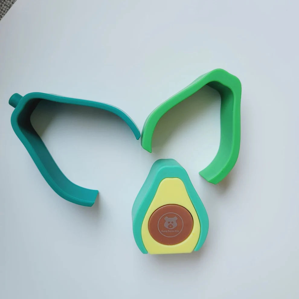 Silicone Avocado Stacking Toy