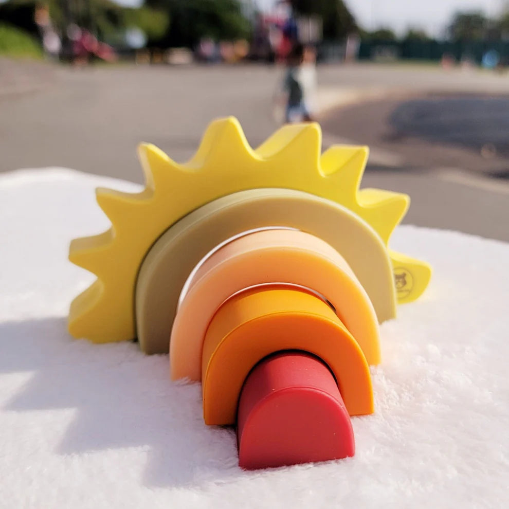 Silicone Sun Stacking Toy