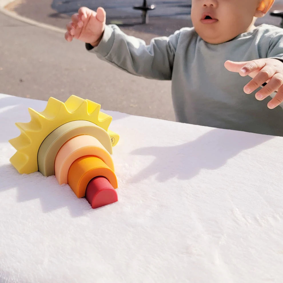 Silicone Sun Stacking Toy